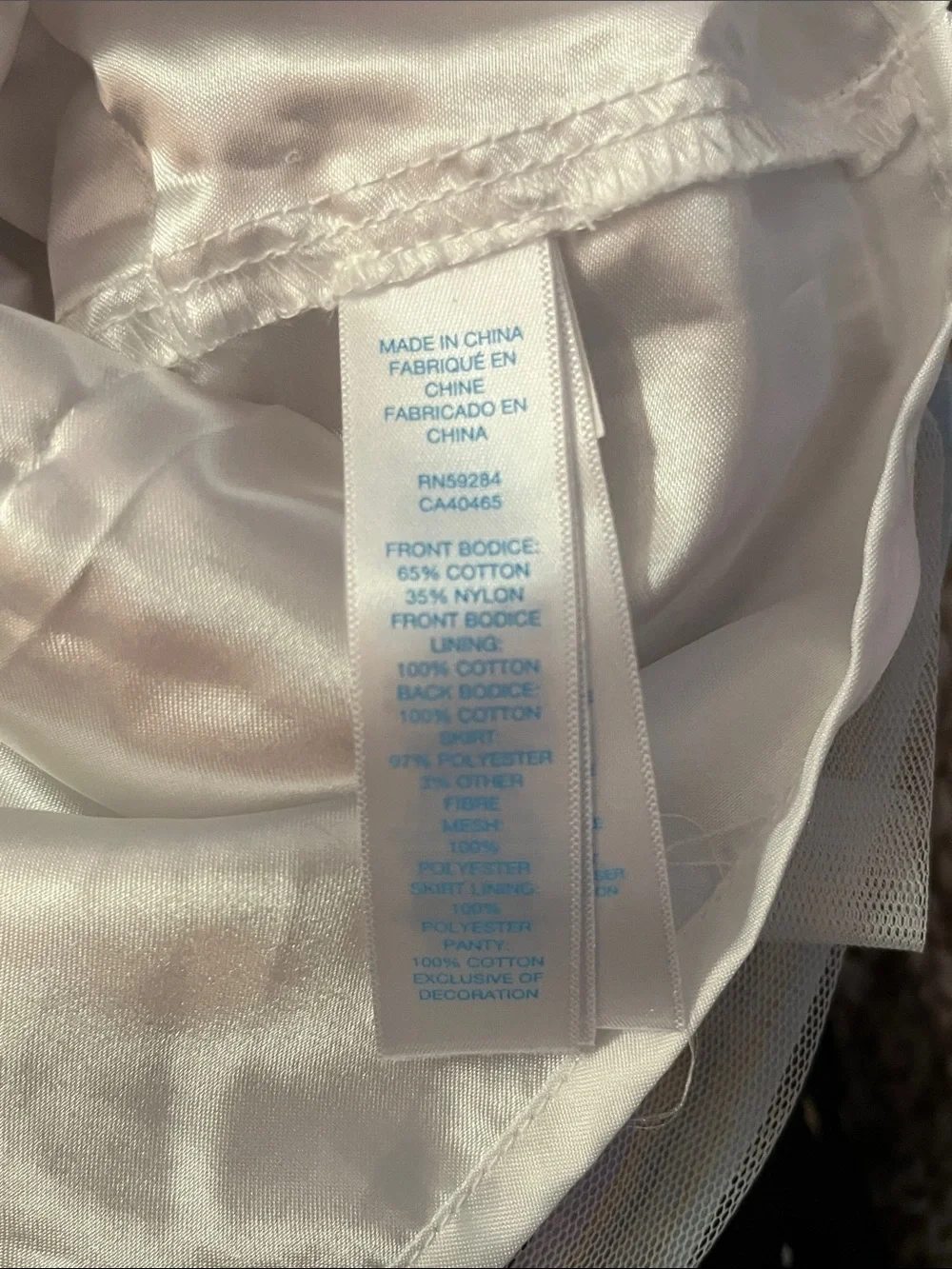 The Children's Place White Lace Bodice Pastel Striped Dress with Flower